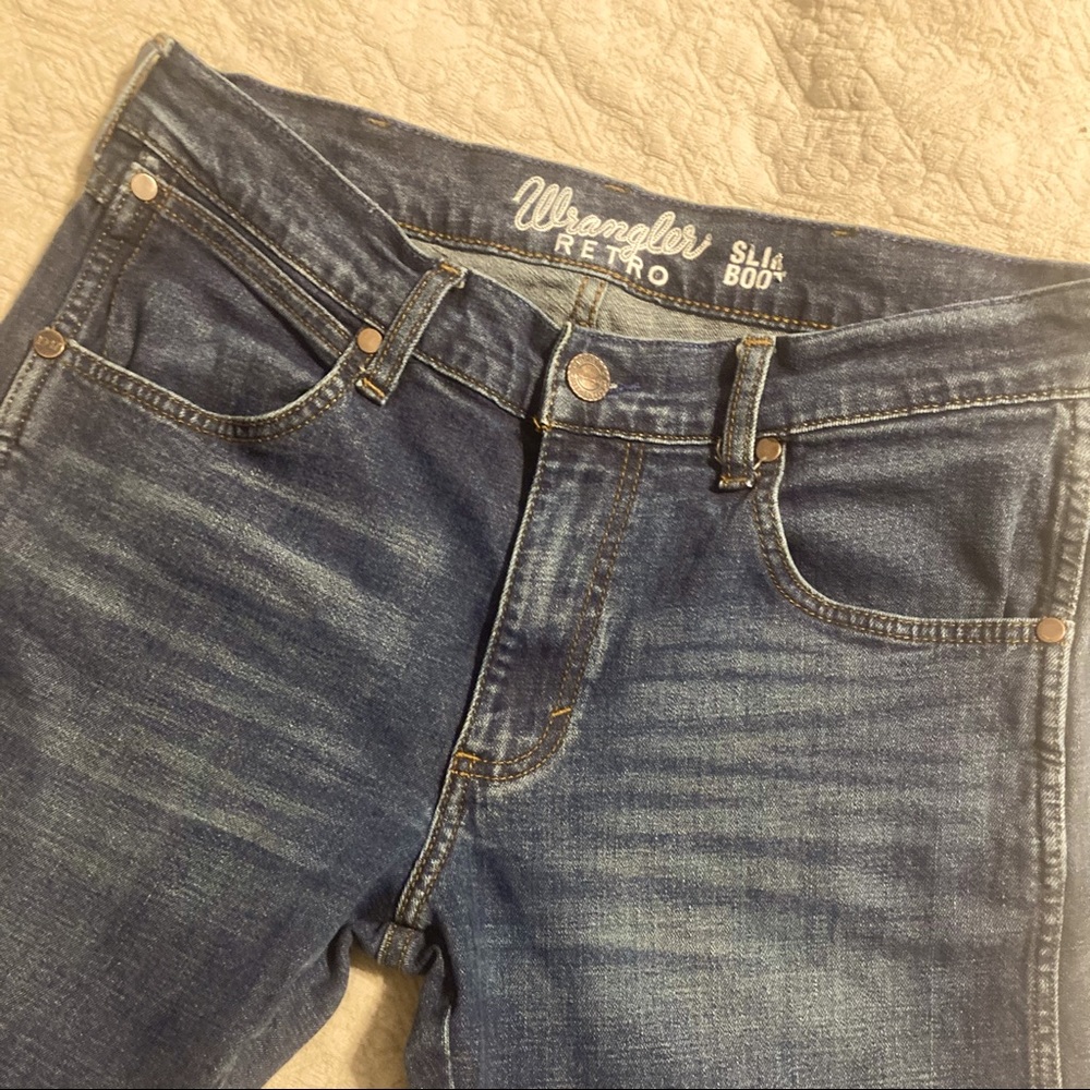 Wrangler Retro Slim Bootcut Jeans 31x36 Stretch